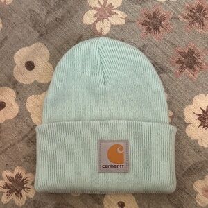 Carhartt Seafoam Cuffed Beanie with Logo Patch